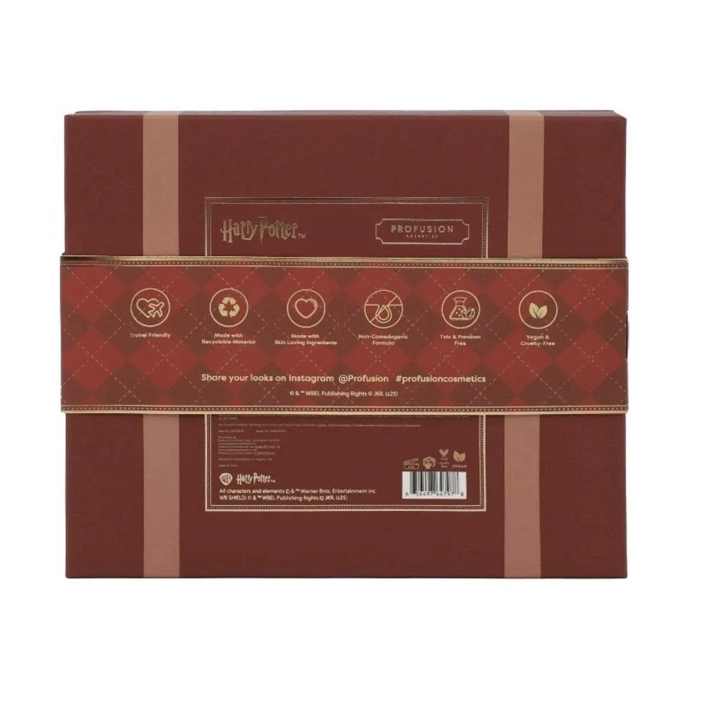 Profusion Cosmetics Harry Potter‎ Holiday - Hogwarts Beauty 9PC Set Trunk NEW